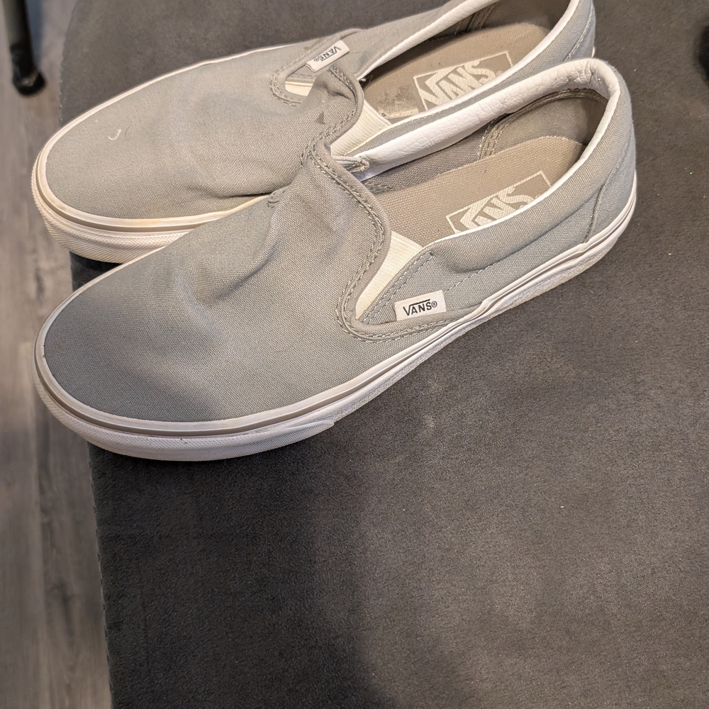 Vans Men's Or Women's Classic Gray Slip-On Loafers